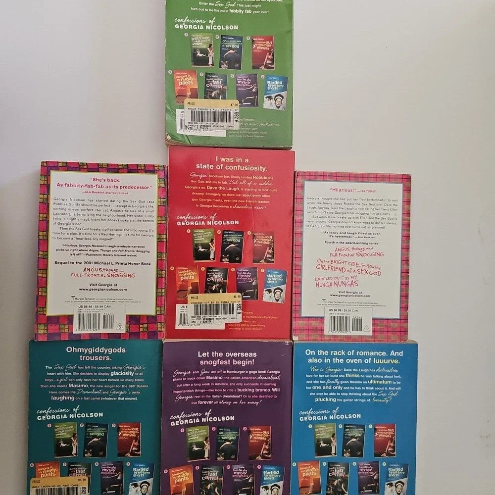 Confessions‎ of Georgia Nicolson Books 1-7 Lot - Louise Rennison YA Series
